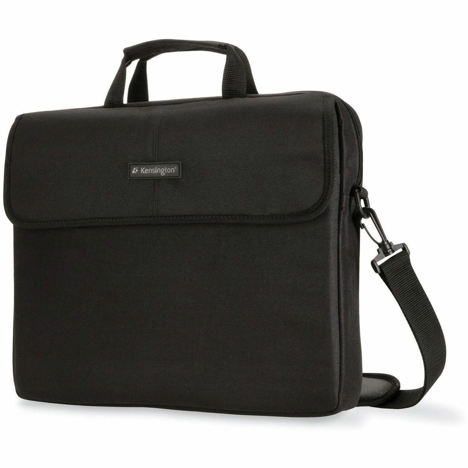 Kensington SP10 Carrying Case (Sleeve) for 15.4" Notebook - Black - Scratch Resistant, Damage Resistant - Polyester Body - Polyester Exterior Material - Shoulder Strap, Handle - 2.5" Height x 12.8" Width x 15" Depth - 1 Each