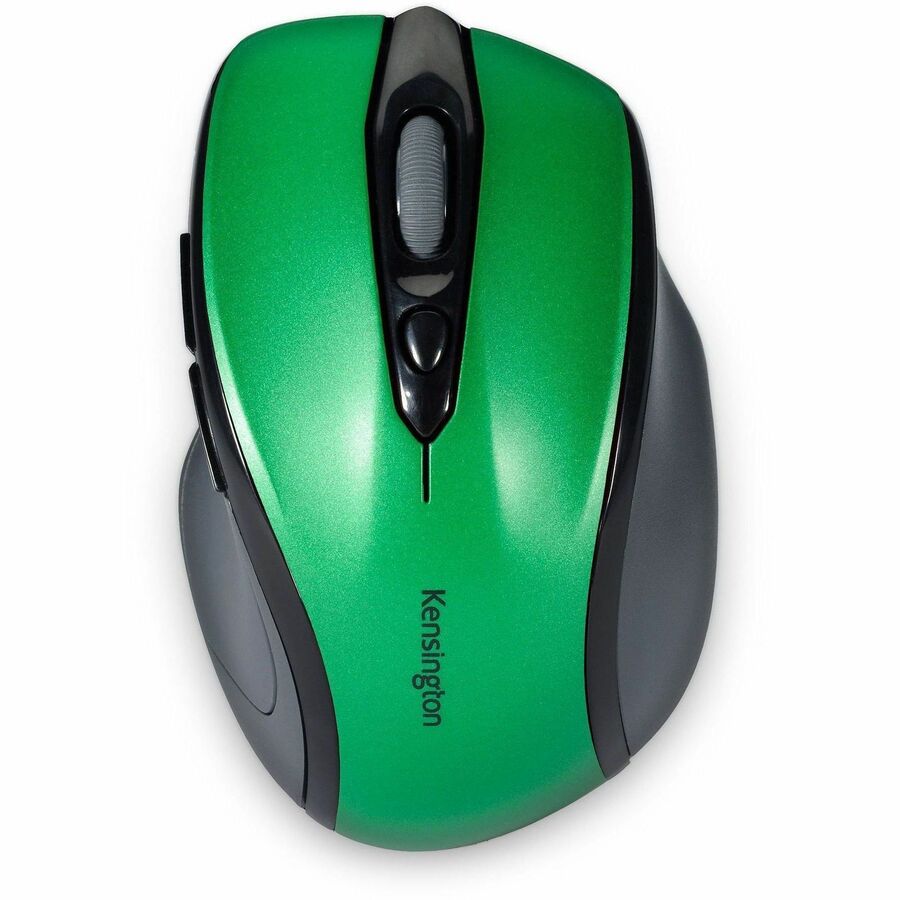 Kensington Pro Fit Mid-size Wireless Mouse - Optical - Wireless - Radio Frequency - 2.40 GHz - Emerald Green - USB - 1750 dpi - Scroll Wheel - Right-handed - 1