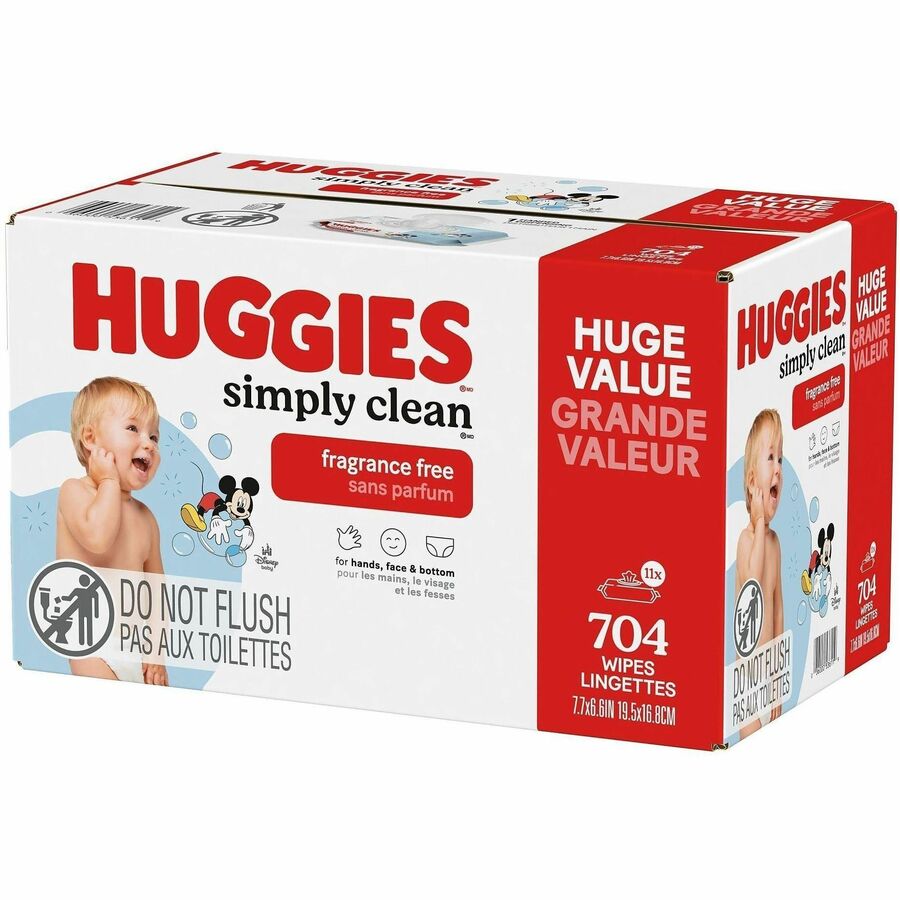 Huggies SimplyClean Frag-Free Wipes - White - 64 / Pack