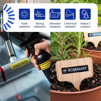 Brother Genuine P-touch TZe441 BK on RD Label Tape, Laminated, 18mmX8m - 45/64" Width - Red - Laminated - Water Resistant - Durable, Abrasion Resistant, Chemical Resistant, Grease Resistant, Grime Resistant, Temperature Resistant, Fade Resistant, Split...