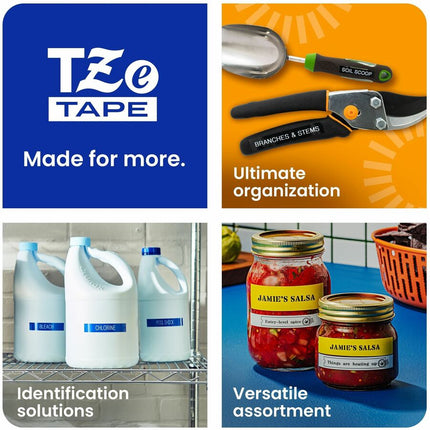 Brother Genuine P-touch TZe441 BK on RD Label Tape, Laminated, 18mmX8m - 45/64" Width - Red - Laminated - Water Resistant - Durable, Abrasion Resistant, Chemical Resistant, Grease Resistant, Grime Resistant, Temperature Resistant, Fade Resistant, Split...