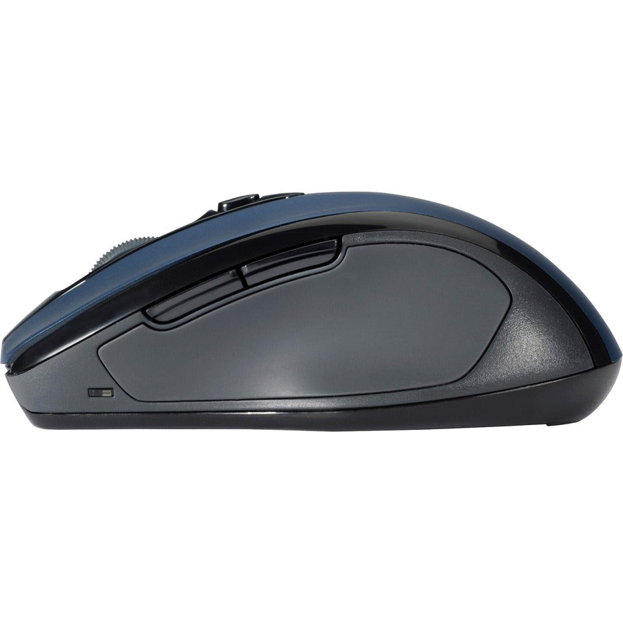 Kensington Pro Fit Mid-Size Wireless Mouse Saphire Blue - Optical - Wireless - Radio Frequency - 2.40 GHz - Sapphire Blue - USB - 1750 dpi - Scroll Wheel - 3 Button(s) - Right-handed - 1