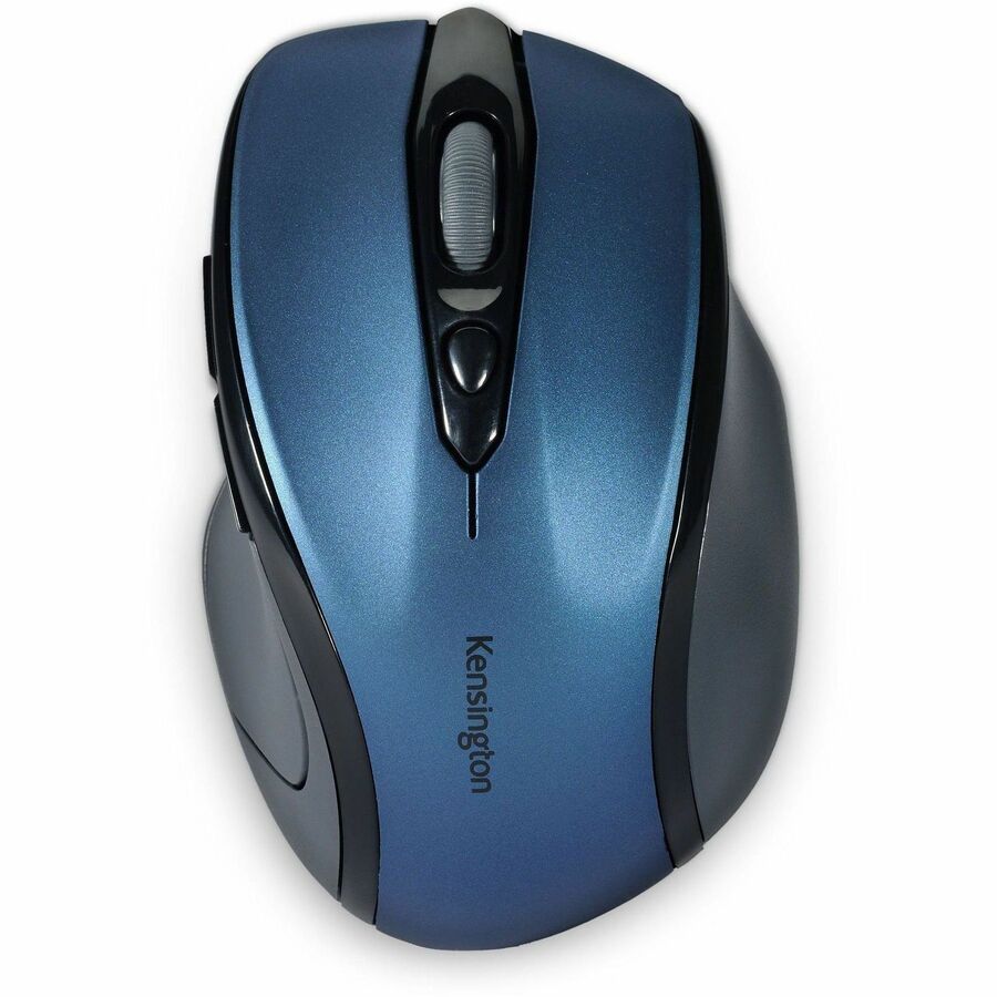 Kensington Pro Fit Mid-Size Wireless Mouse Saphire Blue - Optical - Wireless - Radio Frequency - 2.40 GHz - Sapphire Blue - USB - 1750 dpi - Scroll Wheel - 3 Button(s) - Right-handed - 1