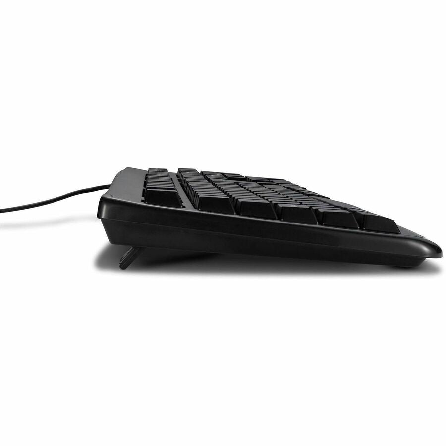 Kensington Pro Fit Washable Antimicrobial Keyboard - Cable Connectivity - USB Interface - Black