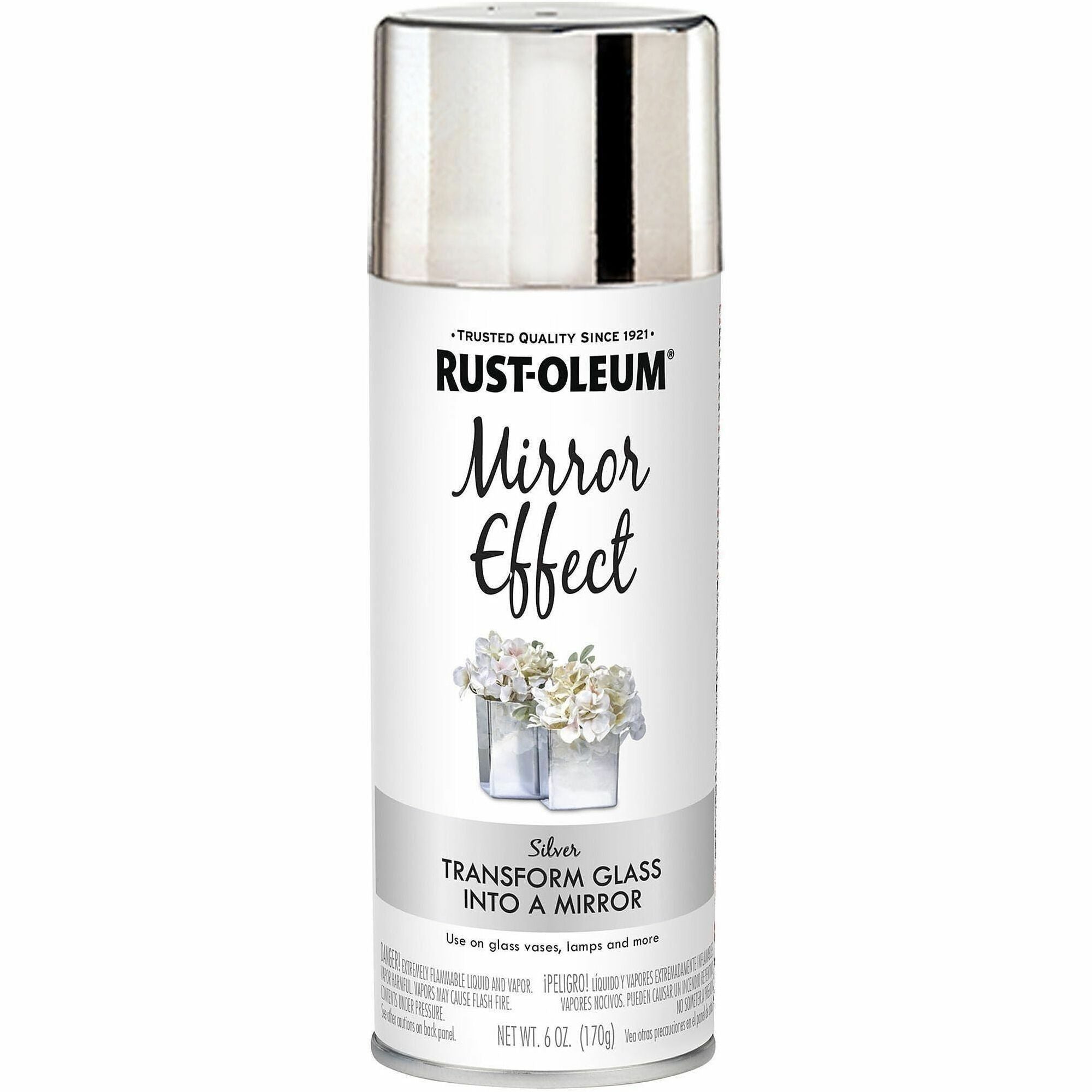 Rust-Oleum Specialty Mirror-Effect Spray Paint - Aerosol - Silver - 6 oz - 1 Each