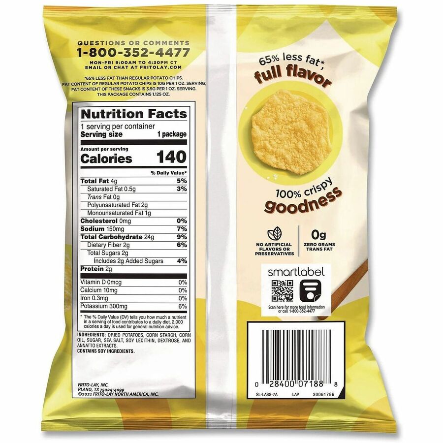 Frito-Lay Baked Snacks Variety Pack - Cheese, Cheddar & Sour Cream, Sour Cream & Onion, Original, Crunchy, Barbeque - 2 / Carton