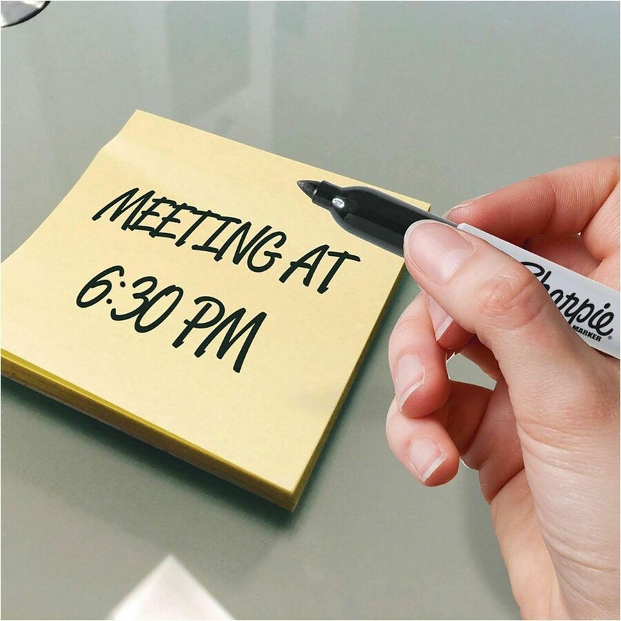 Sharpie Permanent Marker - Fine, Bullet, Bold Marker Point - Black Ink - Alcohol Based - Classroom, Home, Office, Art, General Purpose - 1 Each