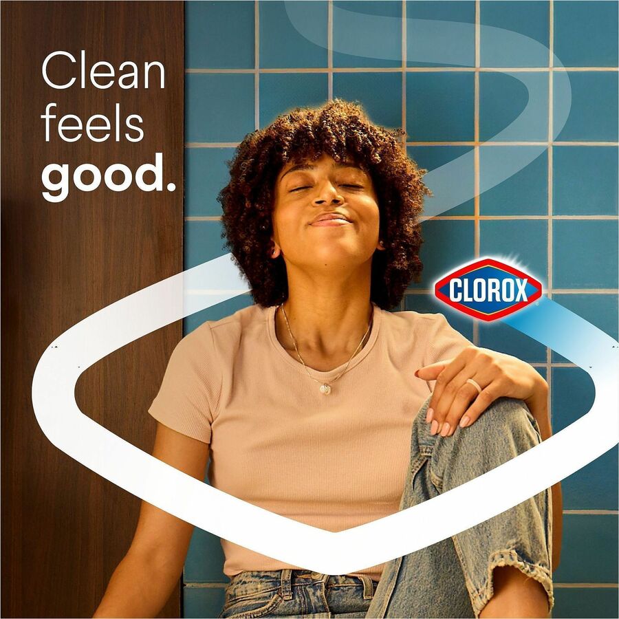 Clorox Toilet Bowl Cleaner with Bleach - For Toilet, Toilet Bowl - 24 fl oz (0.8 quart) - Rain Clean Scent - Recommended For: Stain Remover, Odor Remover, Bacteria Remover, Germs Remover, Mold Remover, Mildew Remover - Deodorize, Disinfectant, Phosphor...