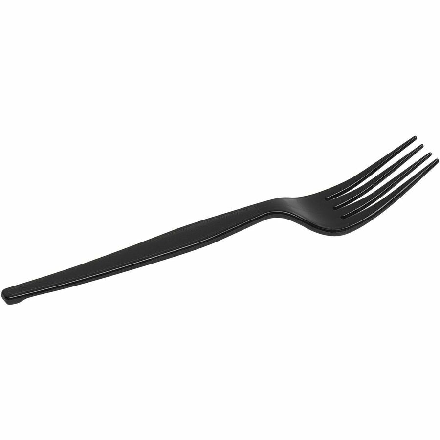 Dixie Cutlery Set - Fork - Fork - Food - Disposable - Plastic, Polypropylene - Black - 1000 / Case