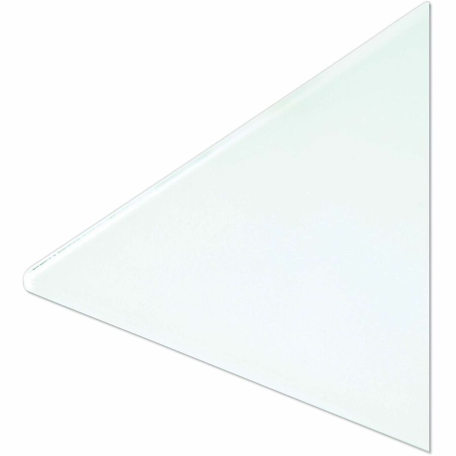 U Brands Dry Erase Board - 72" (6 ft) Width x 36" (3 ft) Height - White Glass, Tempered Glass Surface - Horizontal/Vertical - Frameless, Stain Resistant, Ghost Resistant - 1 Each