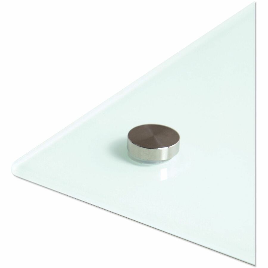U Brands Dry Erase Board - 72" (6 ft) Width x 48" (4 ft) Height - White Glass, Tempered Glass Surface - Horizontal/Vertical - Magnetic - Frameless, Ghost Resistant, Stain Proof - 1 Each