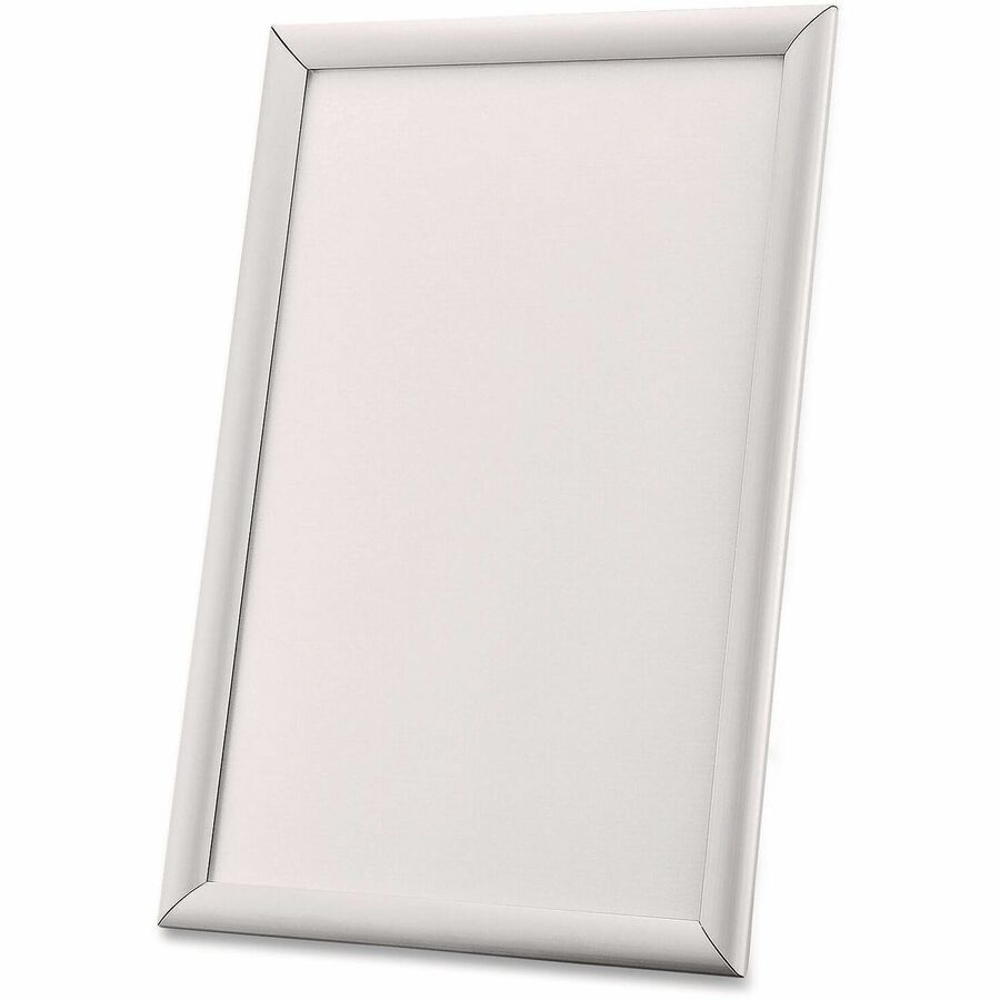 Universal Poster Frame - 11" x 17" Frame Size - Holds 17" x 11" Insert - Wall Mountable - Horizontal, Vertical - Sturdy - Aluminum - Silver - 1 Each