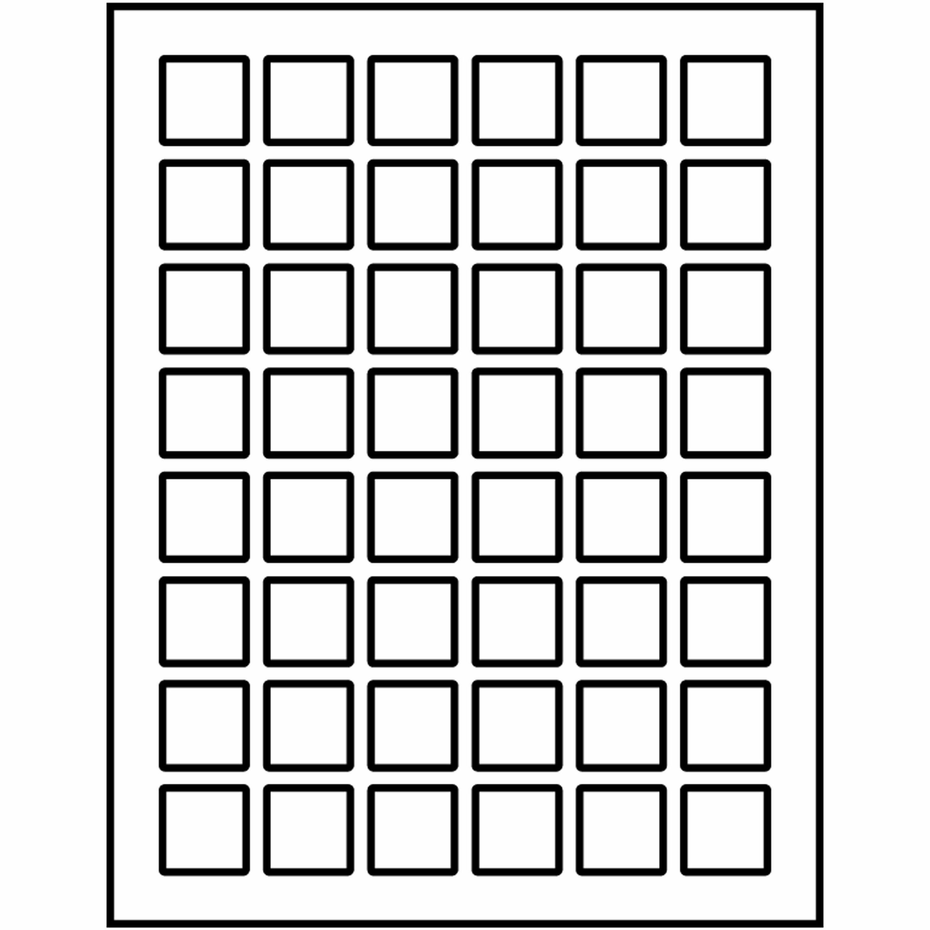 Avery Matte White Square Labels - x 1" Width x 1" Length - Square - Inkjet, Laser - Matte - Matte White - Pop Up Edge, Easy Peel, Smudge-free, Print-to-the Edge, Jam Resistant - 48 / Sheet - 1200 Total Label(s) - For Label Printer - 1200 / Pack