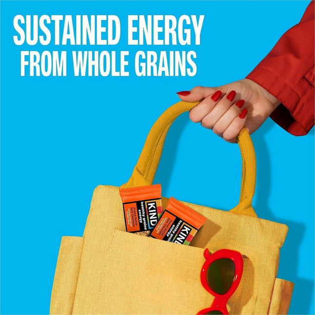 KIND Healthy Grains Energy Bars - Egg-free, Dairy-free, Gluten-free, Wheat-free, Trans Fat Free, Low Sodium - Peanut Butter Dark Chocolate - 1.40 oz - 10 / Box