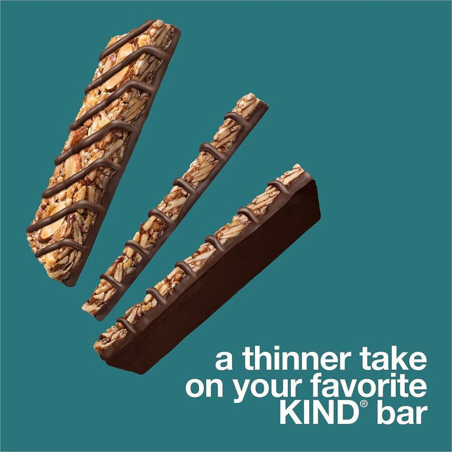 KIND THINS Variety Packs - Dark Chocolate Nuts & Sea Salt, Caramel Almond & Sea Salt - Low Calorie, Gluten-free, Individually Wrapped, Egg-free - 0.74 oz - 20 / Box