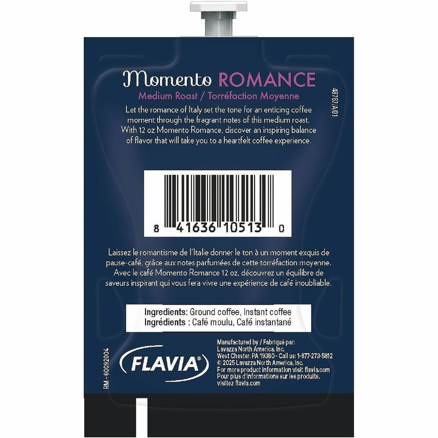 Flavia Freshpack Momento Series Freshpack Coffee - Compatible with Flavia Aroma - Medium - Freshpack - 38 / Carton
