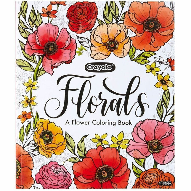 Crayola Florals, A Flower Coloring Book Printed Book - 40 Pages - Book