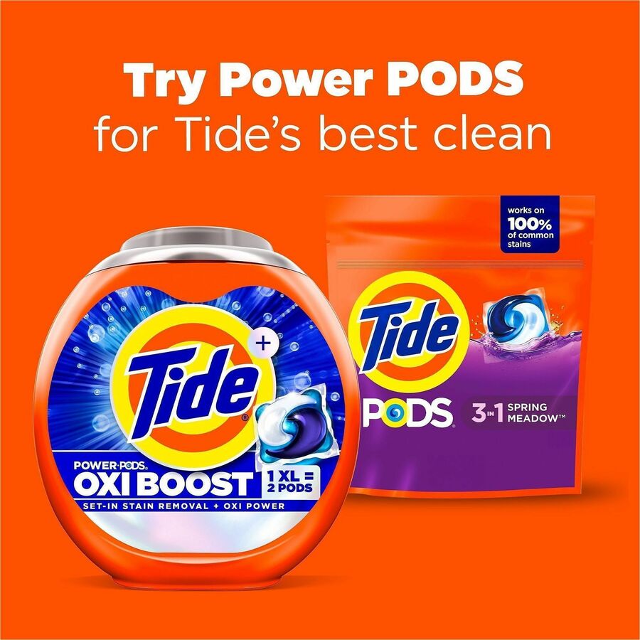 Tide PODS Laundry Detergent Pacs - For Laundry, Clothes - Concentrate - Spring Meadow Scent - Recommended For: Stain Remover - Blue - 31 / Bag