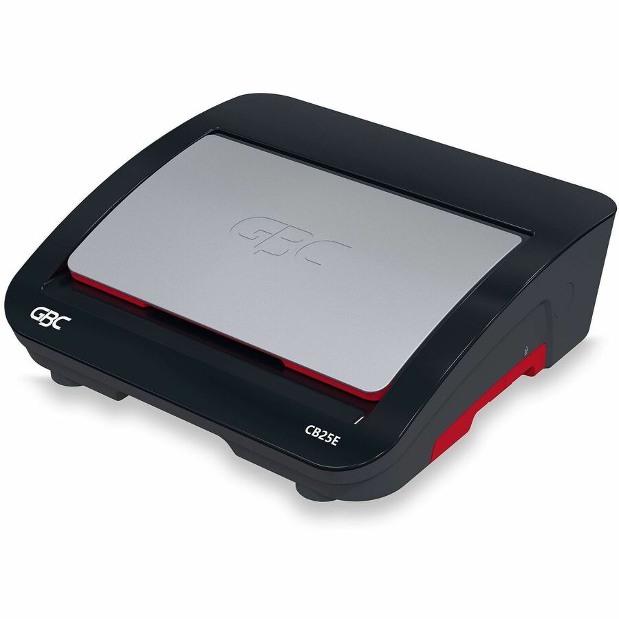 GBC CB25E CombBind Electric Punch and Bind Machine - CombBind - 500 Sheet(s) Bind - 25 Punch - 5.4" Height x 18.4" Width x 15.8" Depth - Black, Red
