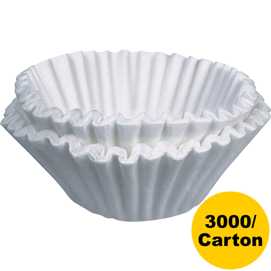 BUNN Home Brewer Coffee Filters - 250 Filter(s) - 12 Cup(s) - Chlorine-free, Heavyweight - 250/Box - 12 / Carton - White