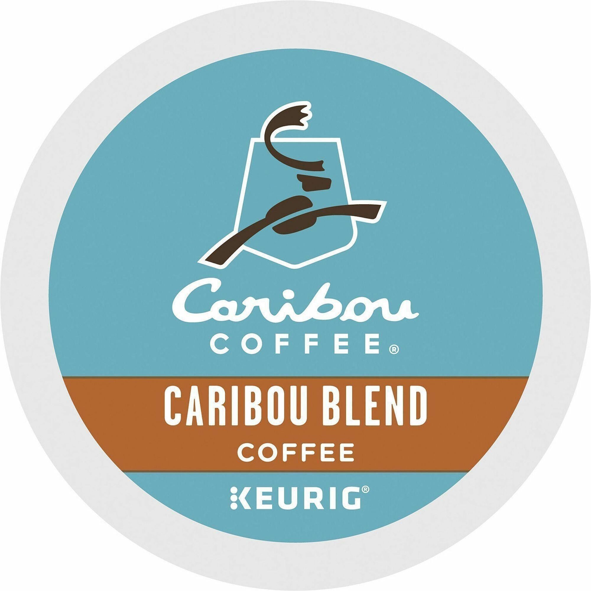 Caribou Coffee&reg; K-Cup Blend Coffee - Compatible with Keurig K-Cup Brewer - 24 K-Cup - K-Cup - Caribou Blend - 4 / Carton