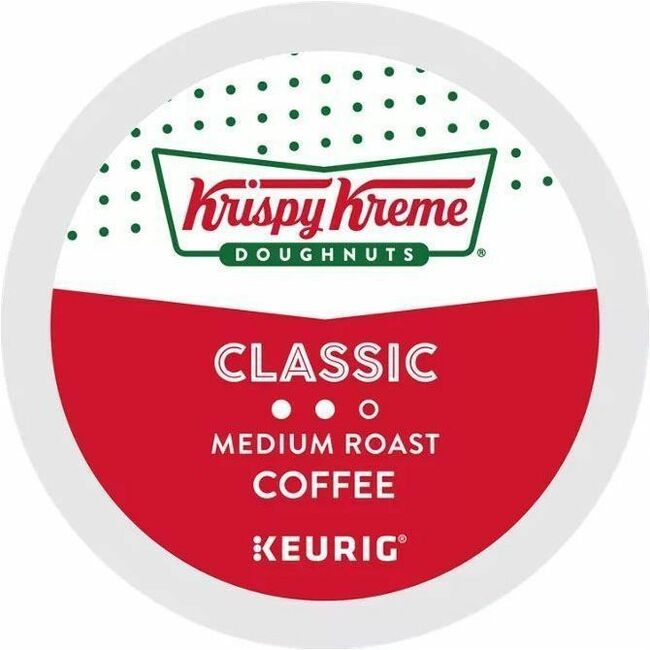 Krispy Kreme Doughnuts&reg; K-Cup Classic Coffee - Compatible with Keurig Brewer - Medium - 24 K-Cup - K-Cup - Classic - 4 / Carton