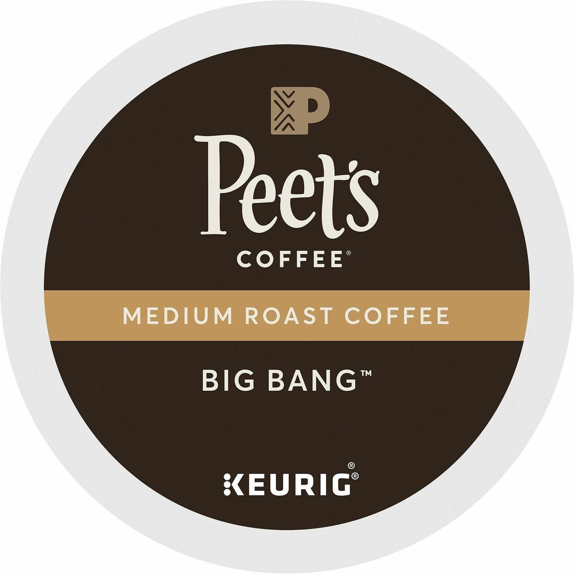 Peet's Coffee™ K-Cup Big Bang Coffee - Compatible with Keurig Brewer - Medium - 22 K-Cup - K-Cup - Big Bang - 4 / Carton