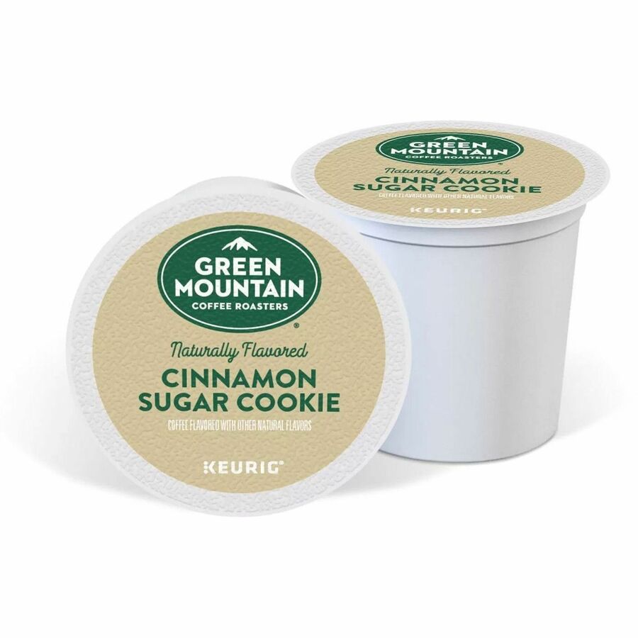 Green Mountain Coffee Roasters&reg; K-Cup, Pod Cinnamon Sugar Cookie Coffee - Compatible with Keurig K-Cup Brewer - Light - 24 K-Cup - K-Cup, Pod - Cinnamon Sugar Cookie - 4 / Carton
