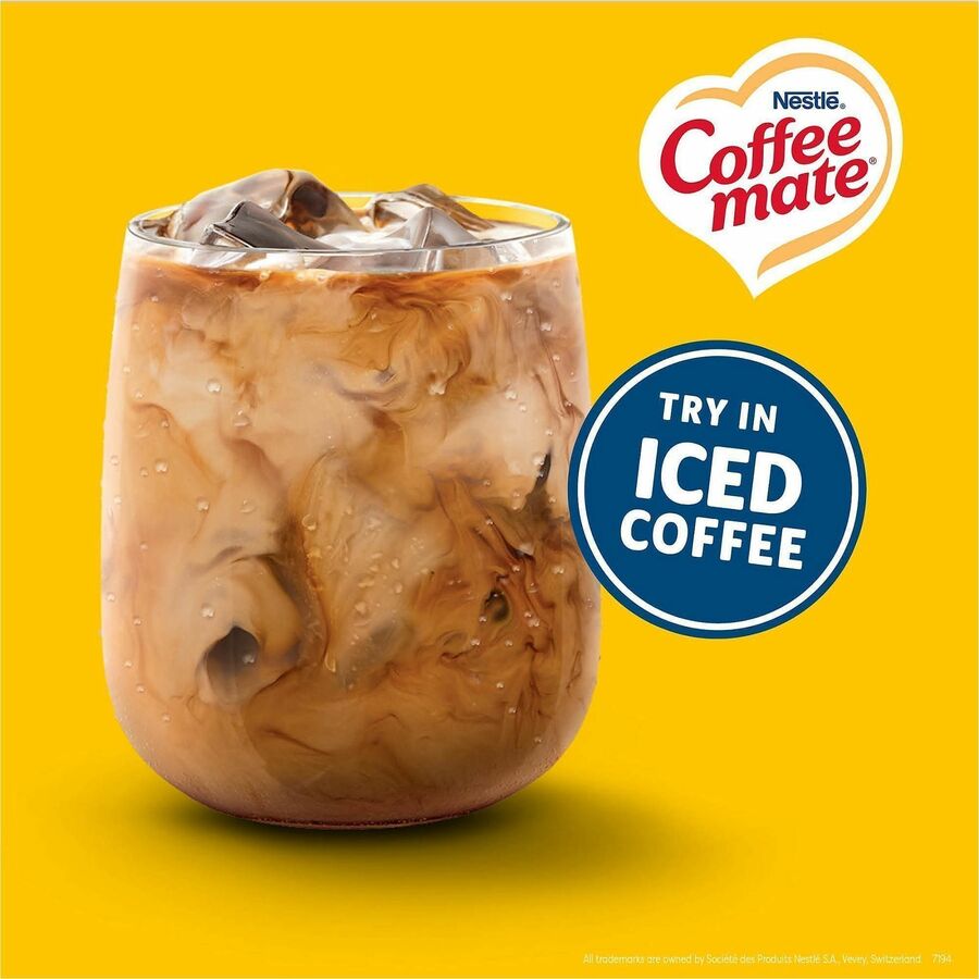 Coffee mate Liquid Creamer Singles - Hazelnut Flavor - 0.02 lb (0.37 oz) - 1 Serving - 50 Singles/Box - 4 / Carton