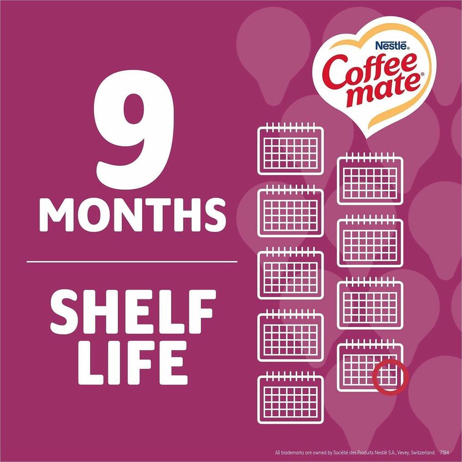 Coffee mate Salted Caramel Choc. Creamers - Salted Caramel Chocolate Flavor - 1 Serving - 50/Box - 4 / Carton