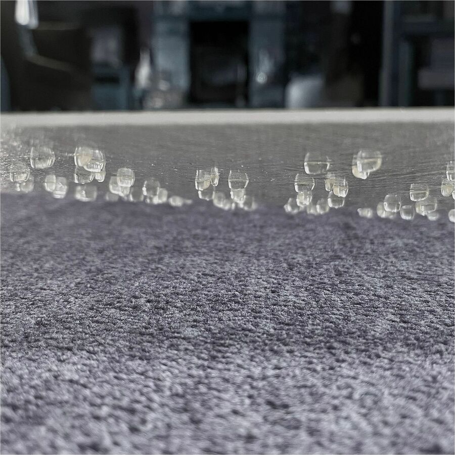 Floortex Cleartex TrYlok Chair Mat - Carpeted Floor, Chair, Indoor, Low Pile - 53" Length x 45" Width - Rectangular - Clear - 1 Each