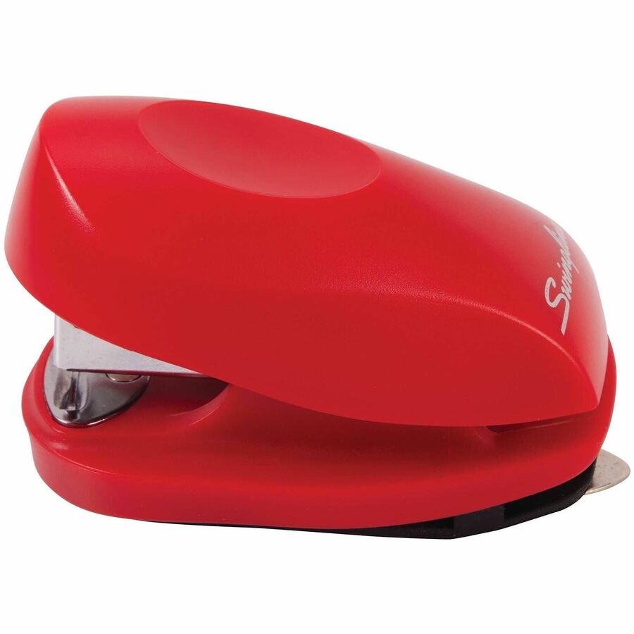 Swingline Tot Mini Stapler with Staples - Staples Upto 12 Sheet - Mini - Rio Red - 1 Each