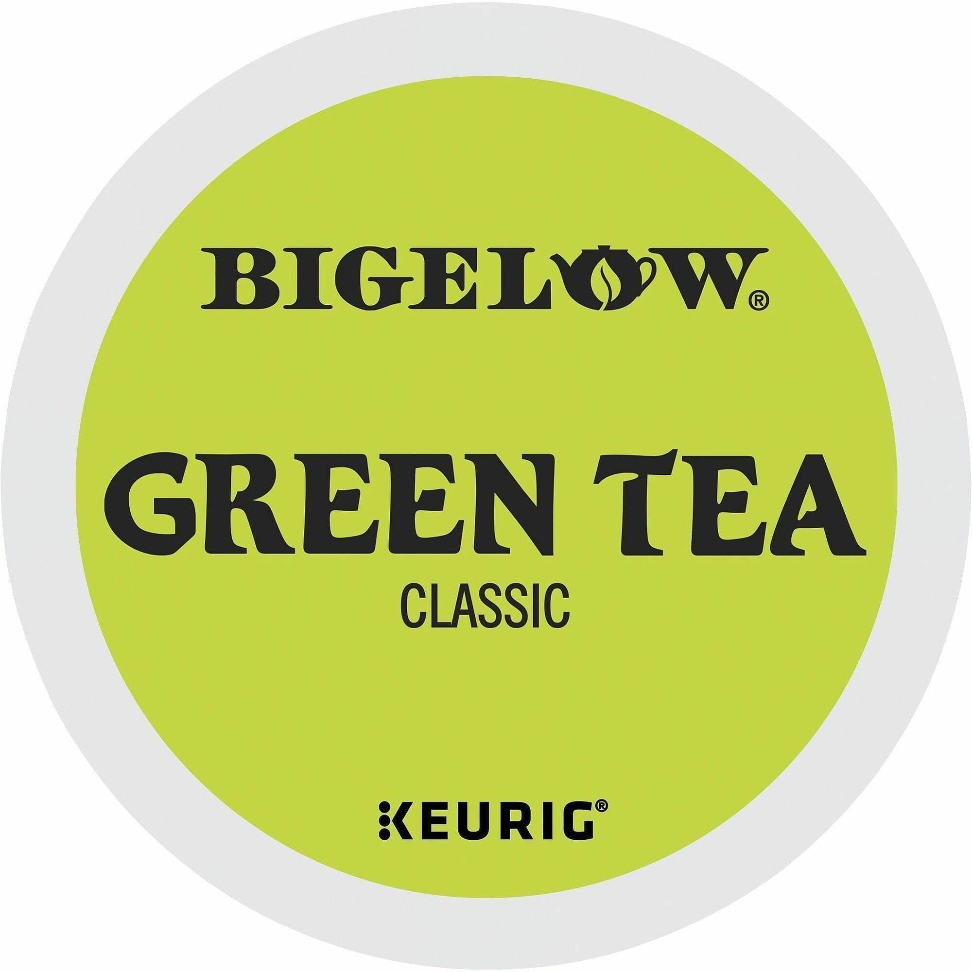 Bigelow&reg; Classic Blend Green Tea Green Tea K-Cup - Compatible with Keurig Brewer - Green Tea - 24 K-Cup - Caffeinated - 4 / Carton
