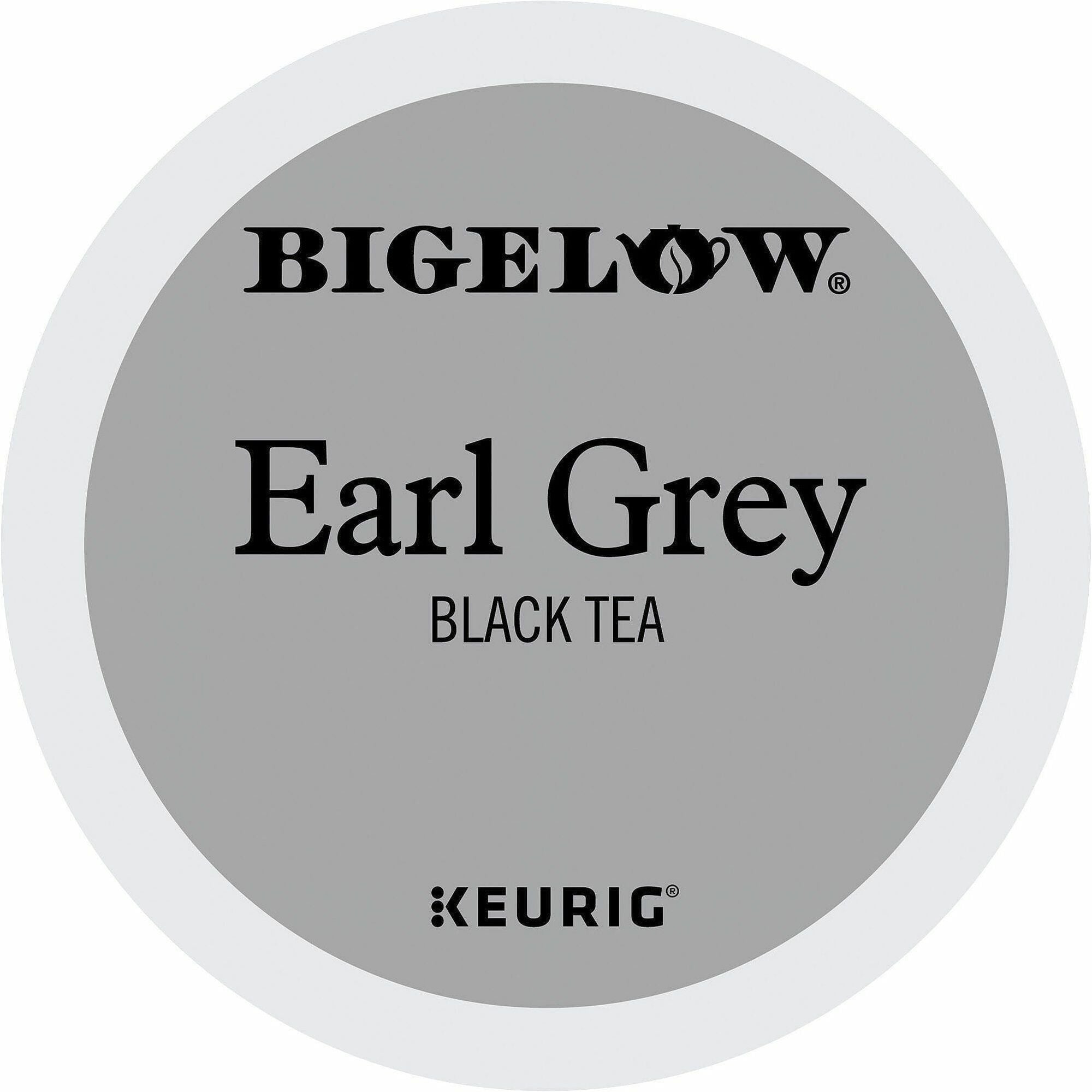 Bigelow&reg; Earl Grey Black Tea Black Tea K-Cup - Compatible with Keurig Brewer - Black Tea - 24 K-Cup - Caffeinated - 4 / Carton