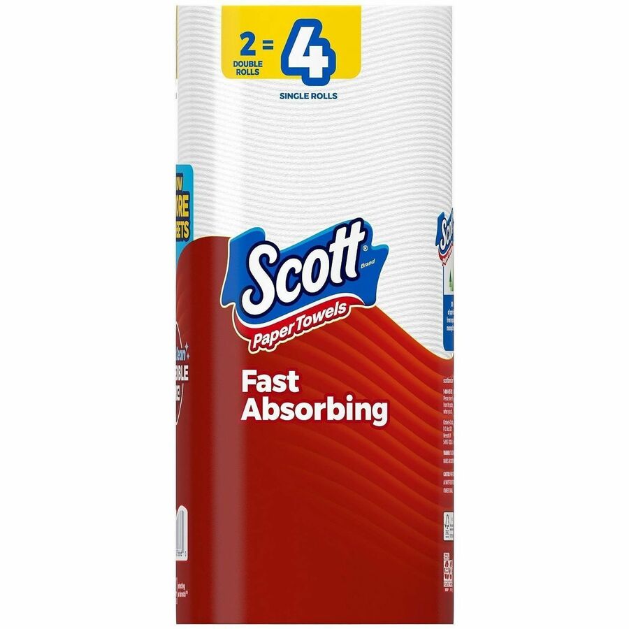 Scott Choose-A-Sheet Paper Towels - 108 Sheets/Roll - White - PaperRoll - 108 Sheets/Roll - 12 / Carton