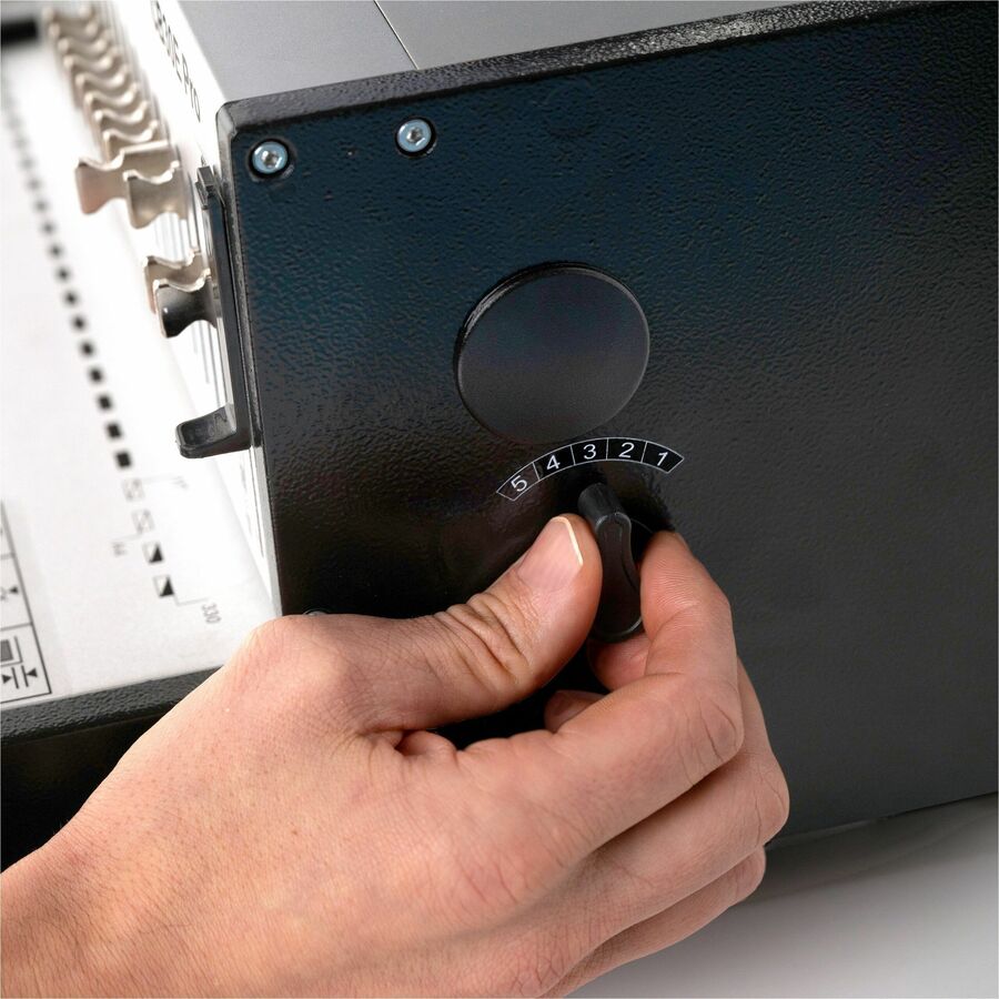 GBC CombBind CB30E Pro Punch/Bind Machine - CombBind - 500 Sheet(s) Bind - 30 Punch - 12.5" Height x 18.7" Width x 20.1" Depth - Gray