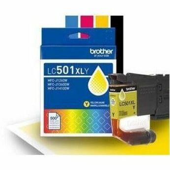 Brother Original High (XL) Yield Inkjet Ink Cartridge - Yellow - 1 Each - 500 Pages