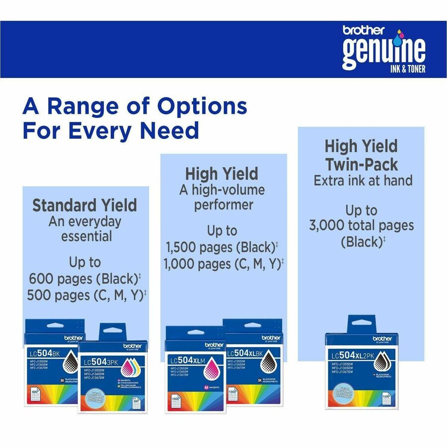 Brother Original Standard Yield Inkjet Ink Cartridge - Black - 1 Each - 600 Pages