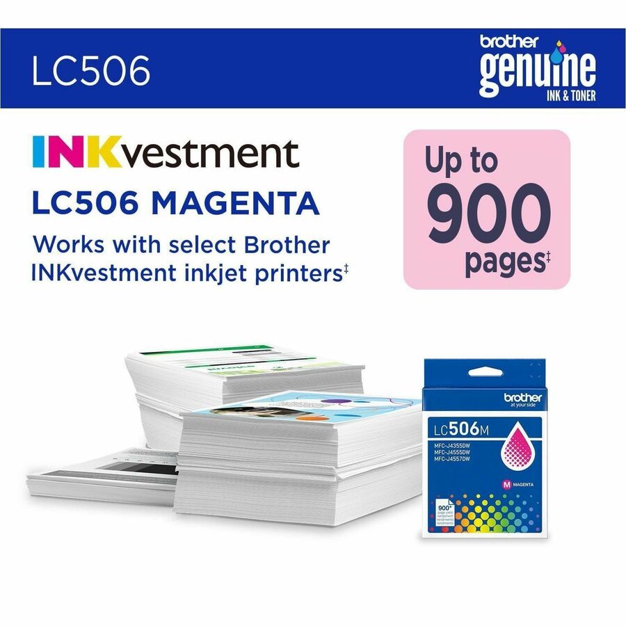 Brother Original Standard Yield Inkjet Ink Cartridge - Magenta - 1 Each - 900 Pages