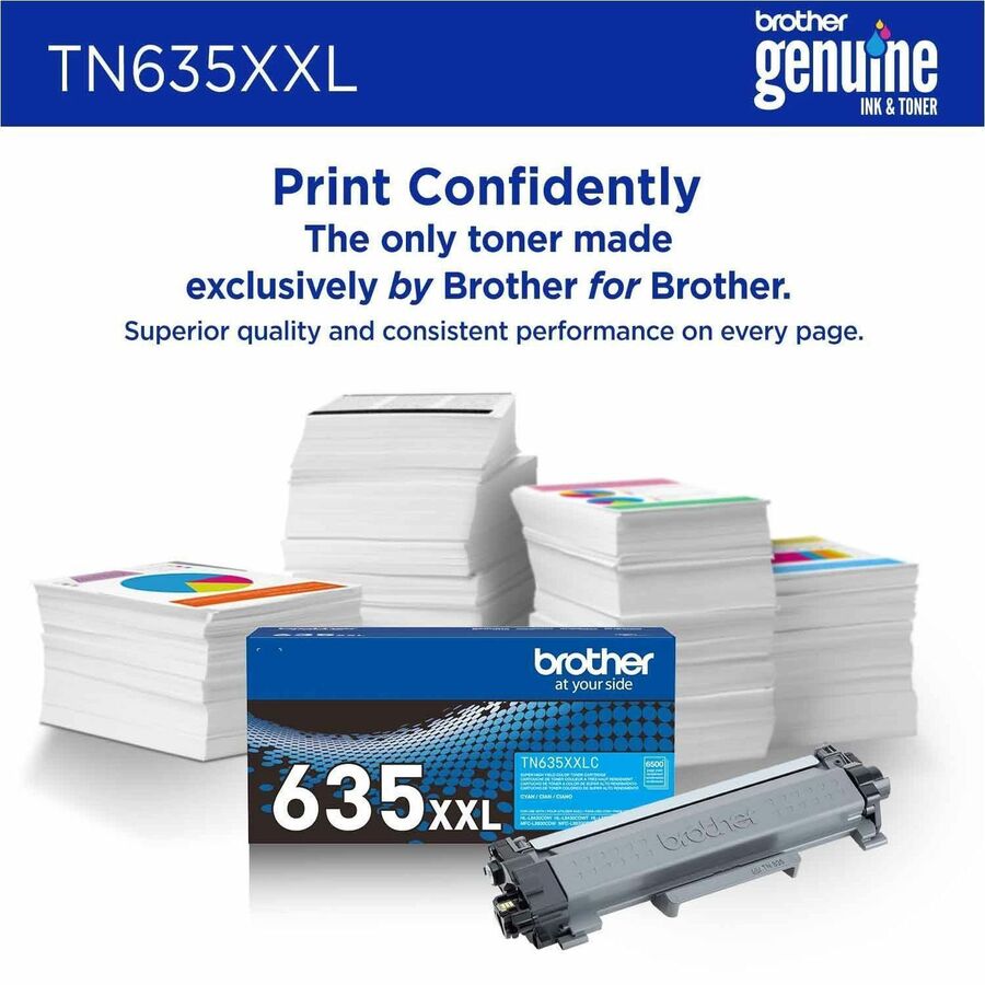 Brother Original Super High Yield Laser Toner Cartridge - Cyan - 1 Each - 6500 pages