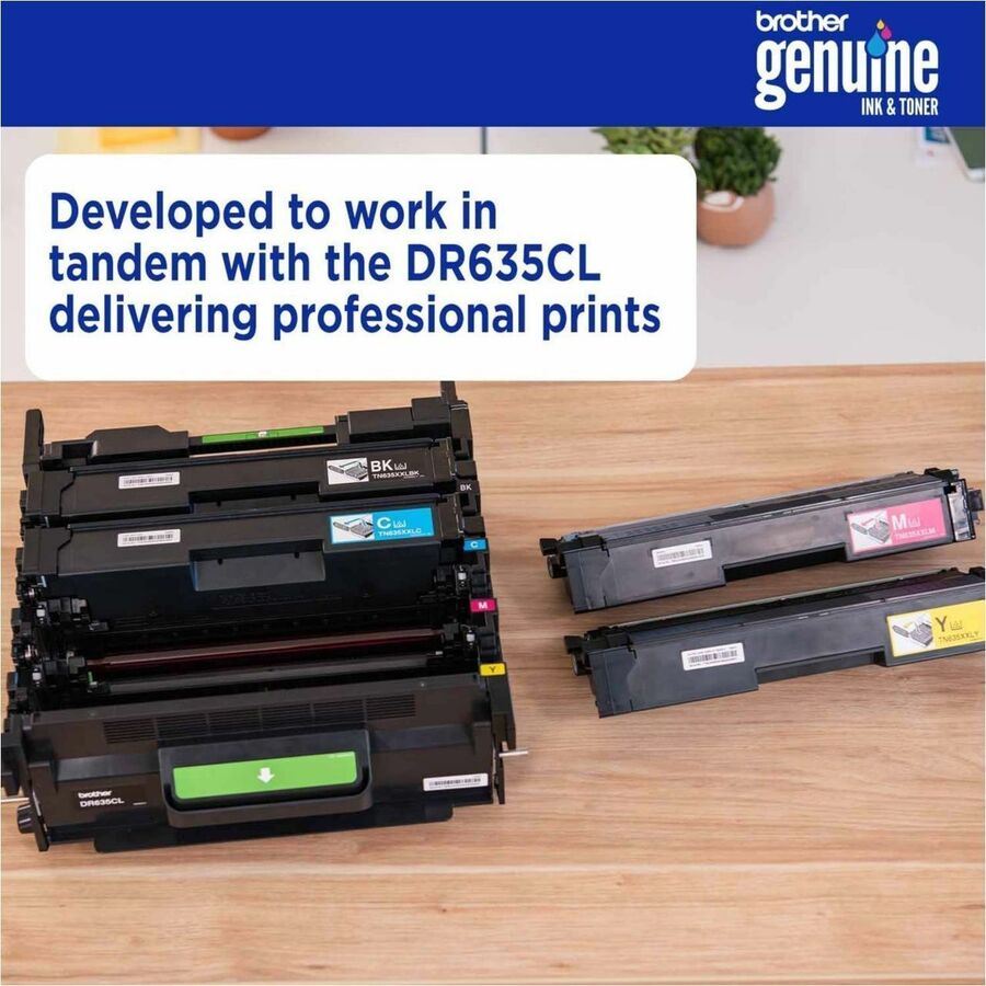 Brother TN635XLM Original High Yield Laser Toner Cartridge - Magenta - 1 Each - 4500 Pages