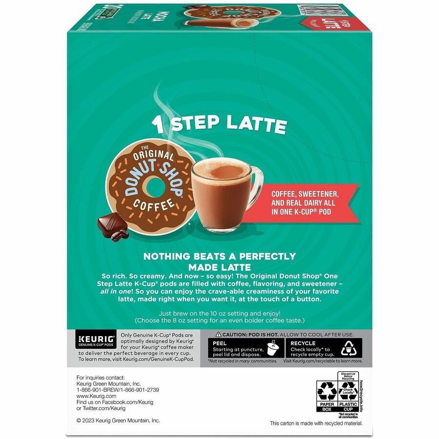 Diedrich K-Cup TODS 1-Step Latte K-Cups - 20 K-Cup - K-Cup - Columbian, Mocha - Kosher - 20/Box - 4 / Carton