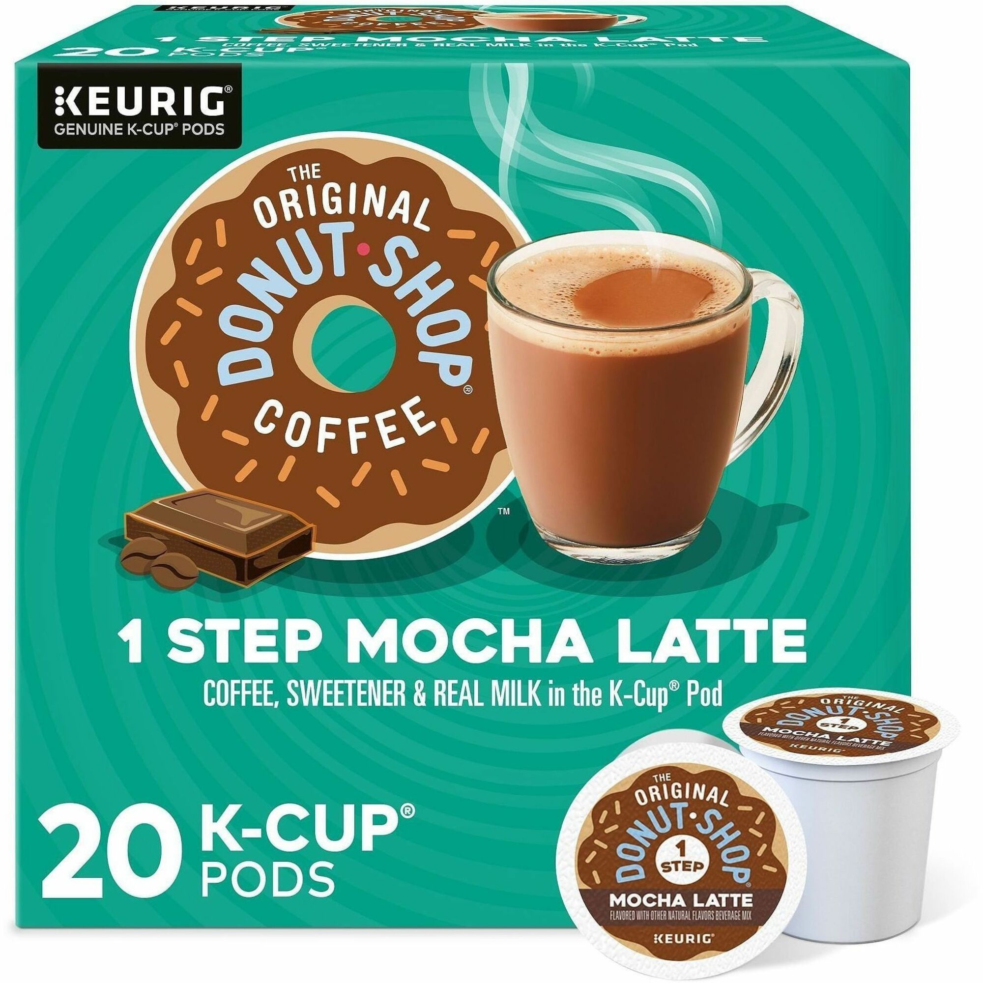 Diedrich K-Cup TODS 1-Step Latte K-Cups - 20 K-Cup - K-Cup - Columbian, Mocha - Kosher - 20/Box - 4 / Carton