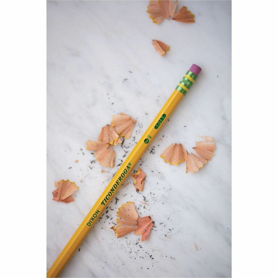 Ticonderoga #2 Pencils - Graphite Lead - #2 - Yellow Barrel - 72 / Pack