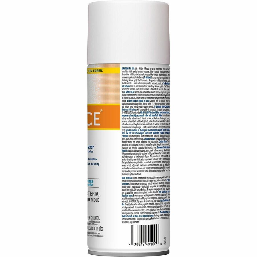 Clorox Healthcare Citrace Hospital Disinfect/Deodorizer - For Multi Surface, Multipurpose - Ready-To-Use - Spray, Aerosol - 14 fl oz (0.4 quart) - Citrus Scent - Recommended For: Bacteria Remover, Odor Remover, Virus Remover, Fungi Remover, Mold Remove...