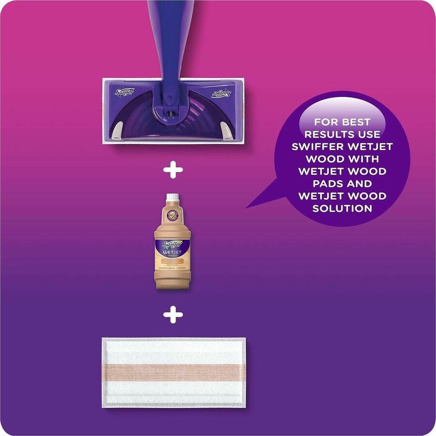 Swiffer WetJet MS Floor Cleaner - For Multi Surface - Liquid - 40.6 fl oz (1.3 quart) - Gain Scent - Recommended For: Dirt Remover, Grime Remover - Quick Drying, Absorbent - Green - 4 / Carton