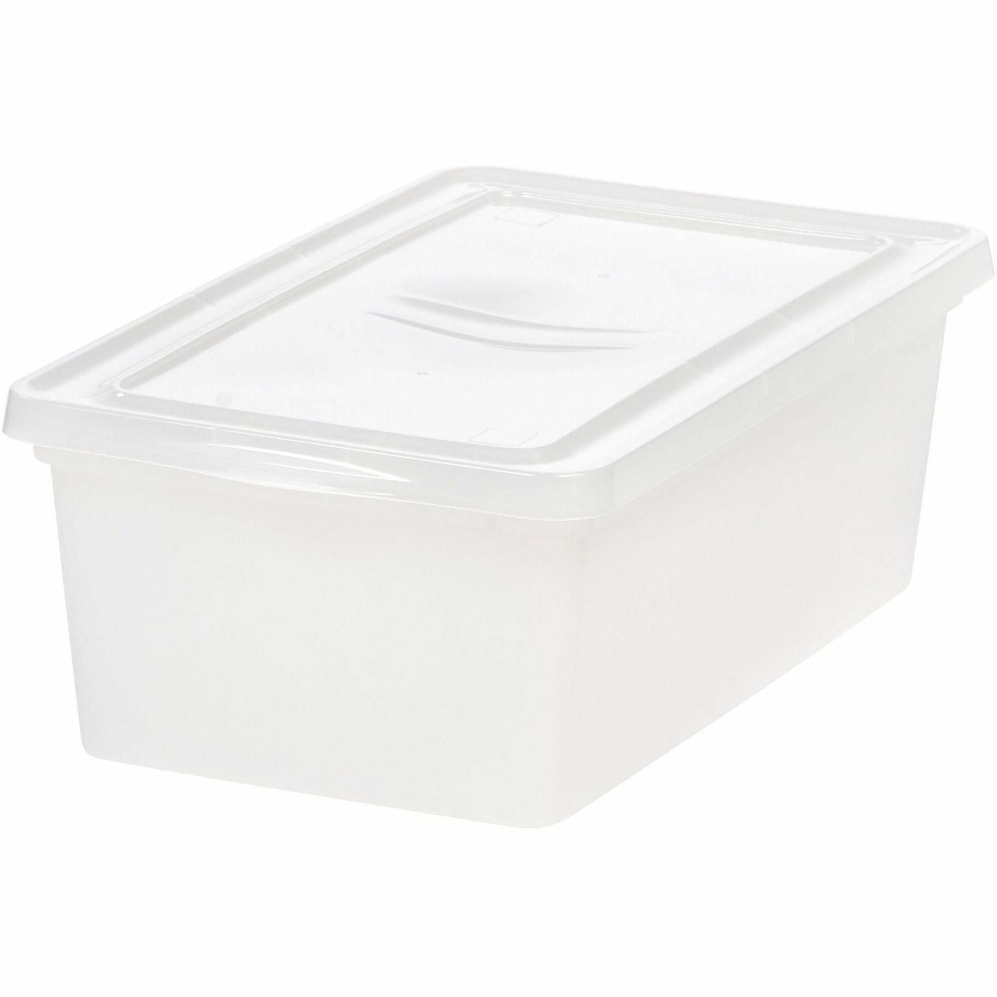 IRIS 6QT Non-Latching Box - External Dimensions: 14.3" Length x 8.3" Width x 4.9" Height - 1.50 gal - Lid Closure - Stackable - For Toy, School Supplies - 1 Each