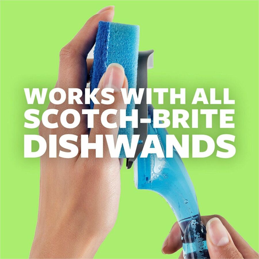 Scotch-Brite Non-Scratch Dishwand Pads - 1 Pack - Blue