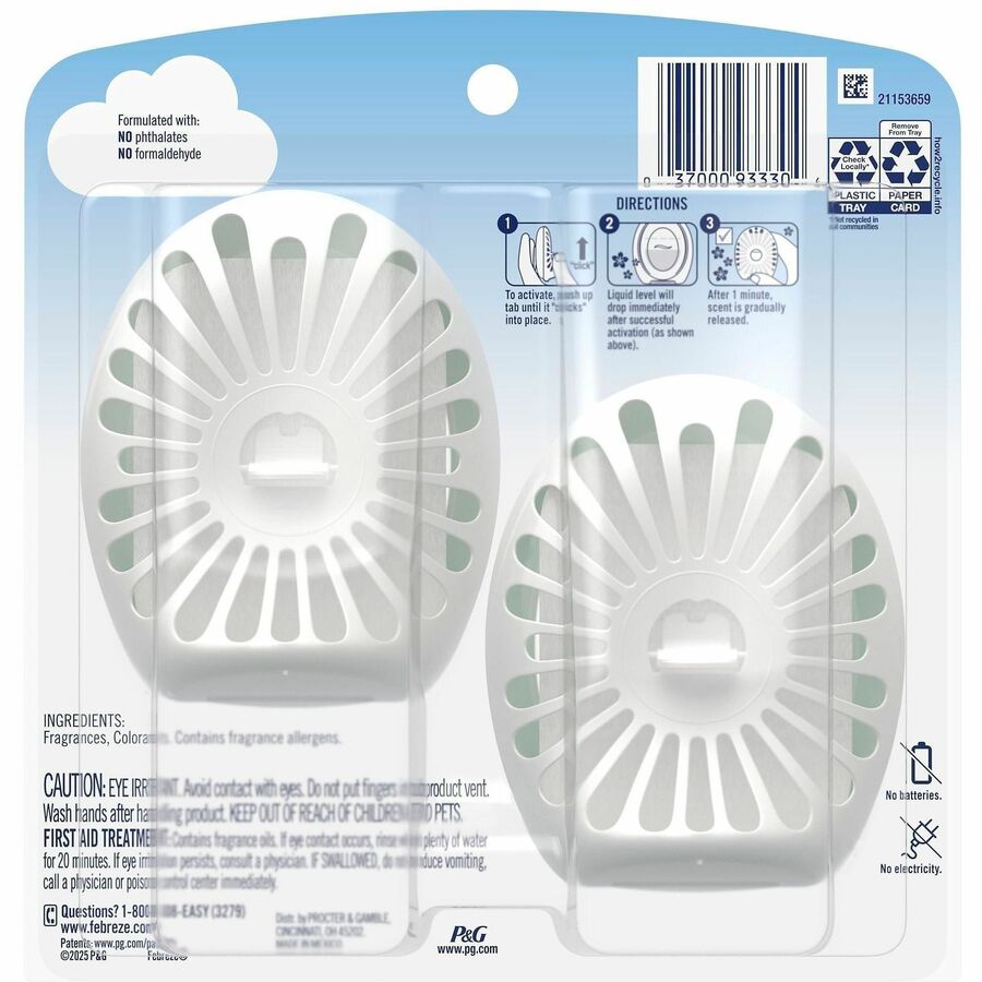 Febreze Bathroom Air Fresheners - 0.3 fl oz (0 quart) - Gain Original - 45 Day - Long Lasting, Odor Neutralizer - 2 / Pack