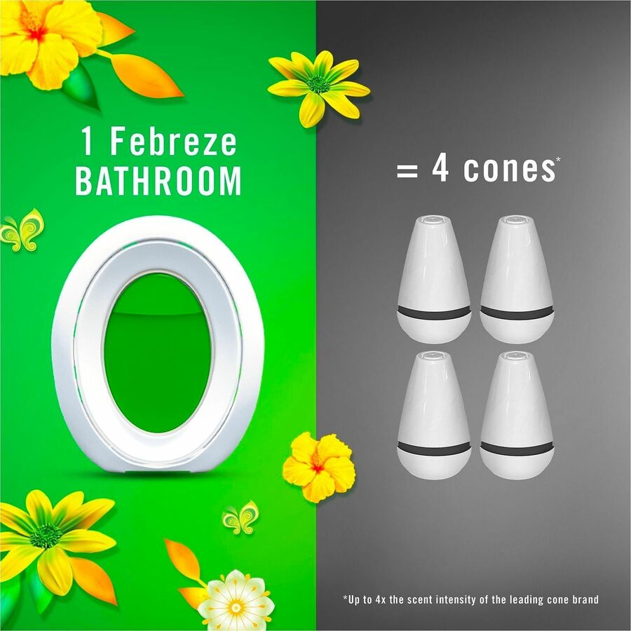 Febreze Bathroom Air Fresheners - 0.3 fl oz (0 quart) - Gain Original - 45 Day - Long Lasting, Odor Neutralizer - 2 / Pack